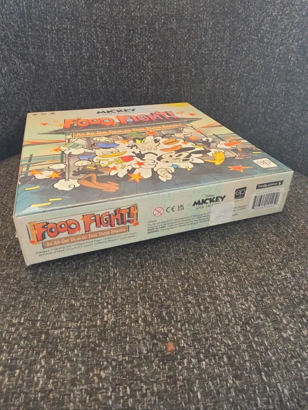 NIB Sealed Disney Mickey And Friends Food Fight! Board Game Fast-paced Dice Game